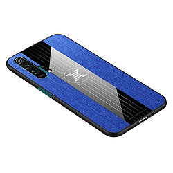 Wewoo Coque Souple Pour Huawei Honor 20 Pro XINLI Tissu de couture Antichoc TPU Housse de protection Bleu