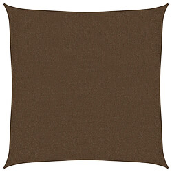 vidaXL Voile d'ombrage 160 g/m² Marron 3x3 m PEHD