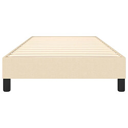 Acheter vidaXL Cadre de lit sans matelas crème 80x200 cm tissu