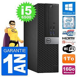 PC Dell OptiPlex 5040 SFF Intel i5-6500 RAM 16Go Disque 1To HDMI Windows 10 Wifi - Occasion