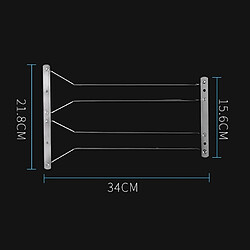 Avis Wewoo Porte-verre à vin suspendu en acier inoxydable à double rangée MICLAN, taille: 34 * 21.8 * 11.6cm