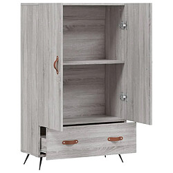 Acheter vidaXL Buffet haut sonoma gris 69,5x31x115 cm bois d'ingénierie