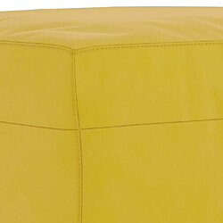 Acheter vidaXL Repose-pied Jaune 60x50x41 cm Velours