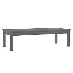 ComfortXL Table Basse Gris 110x50x30 Cm Bois Massif De Pin