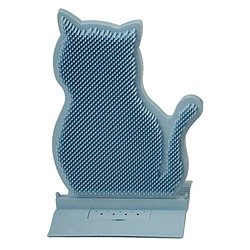 Universal 1PC Nouveauté Fixation Porte Couture Chat Pince à cheveux Griffage Tête Massage Brosse Chat Grattage Jouets Produits pour animaux de compagnie | Jouets pour chats (bleu)