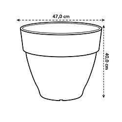 Acheter Pot de fleurs rond Vibia Campana - Ø 47 x H.40 cm - Blanc - Elho