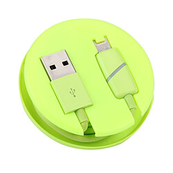 Wewoo Câble vert pour iPhone X / 8 & 8 Plus / 7 & 7 Plus / 6 & 6s & 6 Plus & 6s Plus / iPad 1M Circular Bobbin Gift Box Style Lightning à de synchronisation de données USB avec voyant LED, pas cher