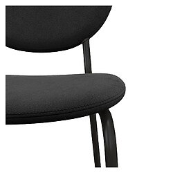 Acheter Moloo ANAIS-Chaise en Velours et métal noir (x4)