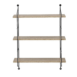 Étagère murale Visby avec 3 tablettes 48 x 15 x 64 cm Effet bois [en.casa]