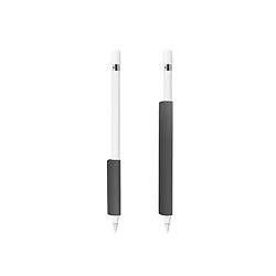 YP Select Support de poignée en silicone et accessoires de boîtier de manche en peau pour Apple Pencil Gris