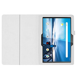 Avis Etui en PU support de litchi blanc pour votre Lenovo Tab M10 TB-X605F