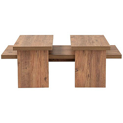 Acheter Hanah Home Table basse en aggloméré 110 x 45 x 41,4 cm Sanctuary marron.