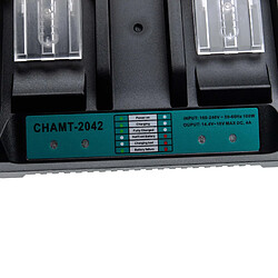 Avis vhbw Double Chargeur compatible avec Makita BL1830, BL1840, BL1845, BL1850, BL1850B, BL1860, BL1860B d'outils - batteries de (14,4V, 18V) Li-Ion