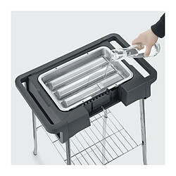 Avis SEVERIN PG8124 Barbecue sur pieds 2500W Style Evo S - 0? a 350? en 10mn - Bac a eau reducteur de fumee et dodeurs - Pare-vent -N