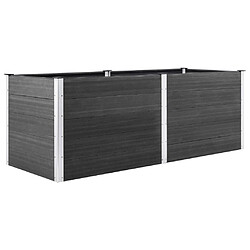 vidaXL Lit surélevé de jardin 250x50x91 cm WPC Gris