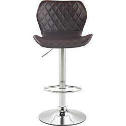 Non Tabouret de bar liège simili cuir chrome