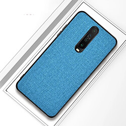 Wewoo Coque Pour Xiaomi Redmi K30 Housse de protection en tissu antichoc bleu