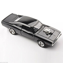 Universal 1/32 Voiture en alliage moulé sous pression Micro Dodge Charger Noir Voiture Jouet W/Light SONT |(Le noir)