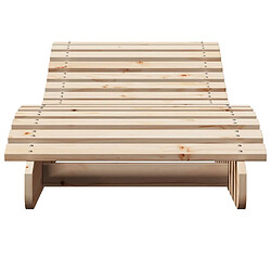 Acheter Maison Chic Chaise longue de jardin| Bain de soleil Relax | Transat 205x60x31,5 cm bois massif de pin -GKD54493