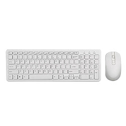 Avis 2.4G Multifonction Sans Fil Clavier Souris Accessoires De Bureau Pour Ordinateur Portable Blanc