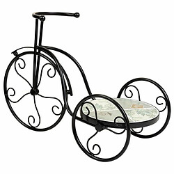 Avis Sous-pot Alexandra House Living Noir Fer Carrelage Bicyclette 23 x 36 x 53 cm