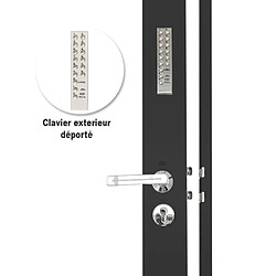 DOM METALUX Serrure de porte a code Electrique banDOM 300 3 points