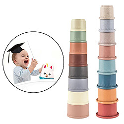 Blocs De Construction éducatifs Pour Enfants En Bas âge Empilant Des Tasses De Bain Style De Jouet 1 pas cher