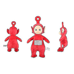 Universal 25cm Authentic Teletubbies Education Early Plux Pollush Poll (rouge)