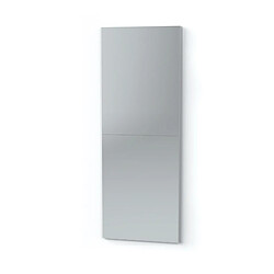 Pegane Miroir de salle de bain coloris blanc - Longueur 118,5 x Profondeur 2 x hauteur 44 cm