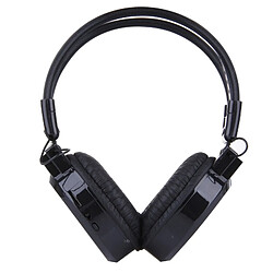 Wewoo Casque Sport noir pour Smart Phones & iPad & Laptop & Notebook & MP3 ou d'autres périphériques audio Afficher les informations de la piste et SD / TF Card, Pliant Stéréo HiFi Sans Fil avec Écran LCD/p