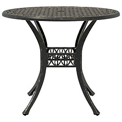 Acheter vidaXL Table de jardin bronze Ø90x75 cm aluminium coulé