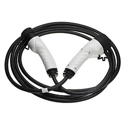 vhbw Câble de recharge type 2 vers type 2 compatible avec Alfa Romeo Tonale voiture électrique - 1 phase, 16 A, 3,5 kW, 5 m