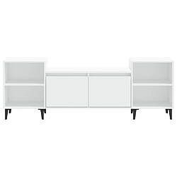 Acheter vidaXL Meuble TV Blanc 160x35x55 cm Bois d'ingénierie