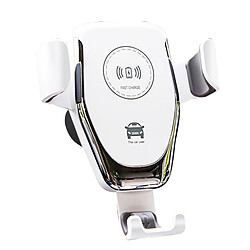 Wewoo Chargeur voiture sans fil pour support de prise d'air pour standard Qi (blanc)