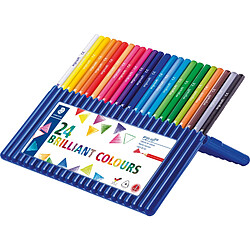 STAEDTLER Crayon de couleur ergosoft triangulaire,étui de 24 ()