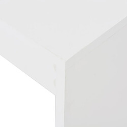 Acheter vidaXL Table de bar avec étagère Blanc 110x50x103 cm