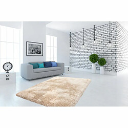 Paris Prix Tapis Shaggy Fait Main Cosy Champagne 120 x 170 cm