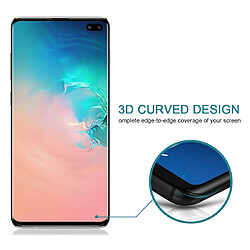 Avis Wewoo Film de verre trempé de plein écran anti-éblouissement 9H 3D courbé pour Galaxy S10 Plus