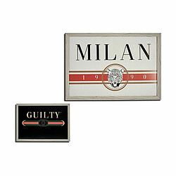 Gift Decor Cadre GUILTY MILAN Contre-plaqué 46 x 2 x 66 cm (6 Unités)