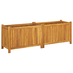 Acheter vidaXL Jardinière avec doublure 153x38,5x50 cm bois massif d'acacia