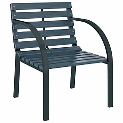 Avis Maison Chic Lot de 2 Chaises de jardin,Fauteuil d'extérieur Gris Bois -MN26000