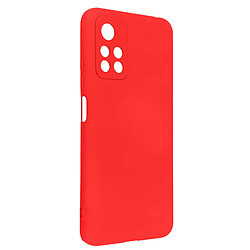 Avizar Coque Xiaomi Poco M4 Pro 5G et Redmi Note 11S 5G Semi-rigide Soft-touch rouge