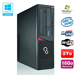 PC Fujitsu E720 E85+ SFF G3220 3GHz 16Go 2000Go Graveur WIFI W7 - Occasion