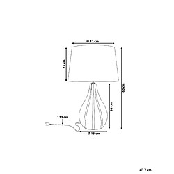 Avis Beliani Lampe à poser beige clair SANTEE