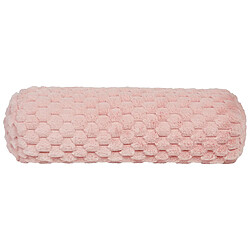 Beliani Coussin LINDEN Tissu 22 x 60 cm Unicolore Rose