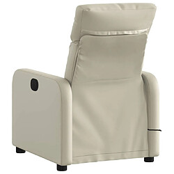 Acheter Maison Chic Fauteuil Relax pour salon, Fauteuil inclinable de massage Crème Similicuir -GKD98781