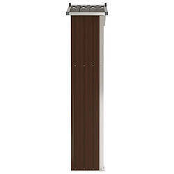 Acheter vidaXL Abri de jardin Marron 116x45x175 cm Acier galvanisé