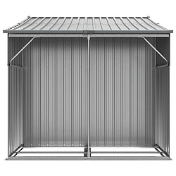 Acheter Helloshop26 Abri de jardin cabane cabanon maison de stockage remise extérieur hangar outils robuste 277 x 192,5 x 179 cm acier galvanisé gris 02_0022236