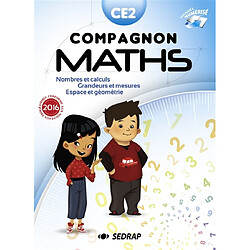 Compagnon maths CE2 : nombres et calculs, grandeurs et mesures, espace et géométrie : manuel + carnet de leçons - Occasion