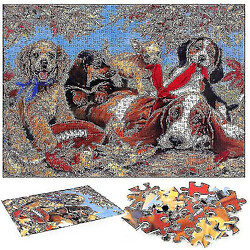 Avis Universal Puzzle de puzzle pour animaux de compagnie, 1000 PCS Puzzle de décompression pédagogique, décoration murale